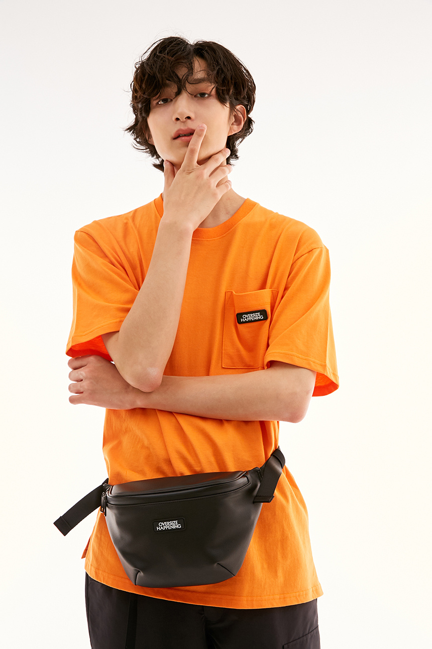 오버사이즈해프닝(OVERSIZE HAPPENING) 로고 벨트 백 블루