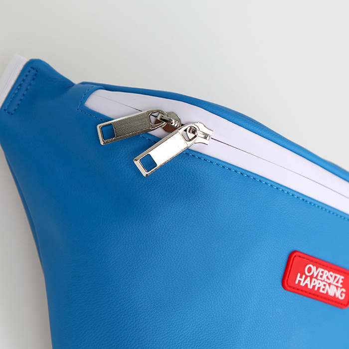 오버사이즈해프닝(OVERSIZE HAPPENING) 로고 벨트 백 블루
