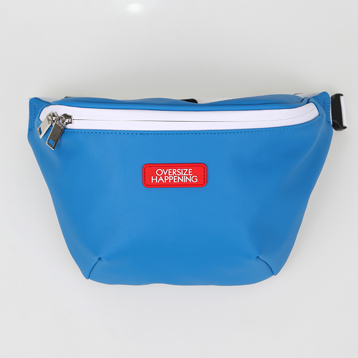 오버사이즈해프닝(OVERSIZE HAPPENING) 로고 벨트 백 블루