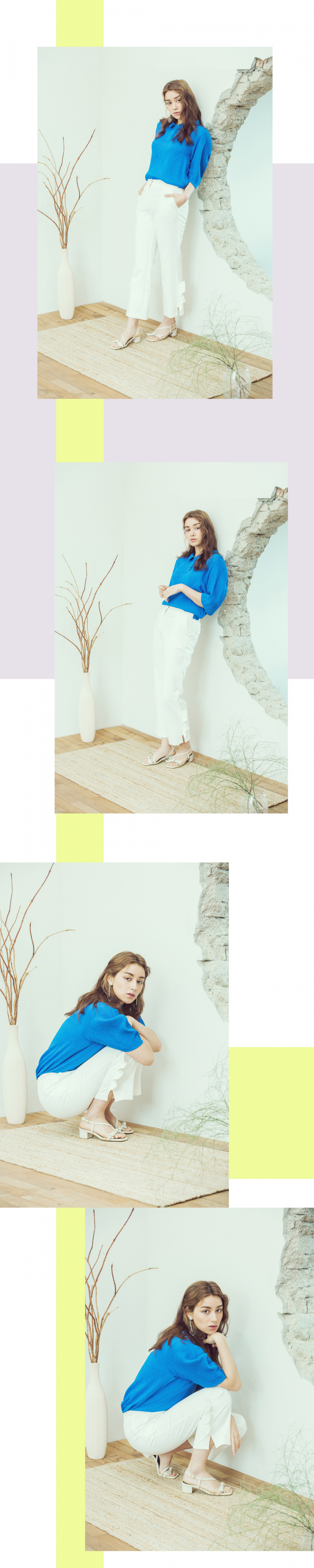 디토레(DITOLE) 베이지 가죽 리본 스트랩 샌들