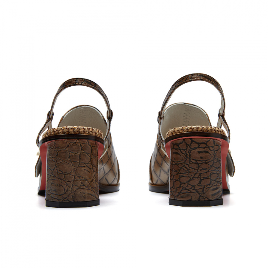 피에스메리제인(PSMARYJANE) PM0011 Buckle Point sandal beige