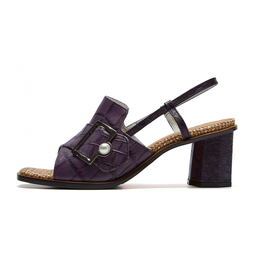 피에스메리제인(PSMARYJANE) PM0011 Buckle Point sandal violet