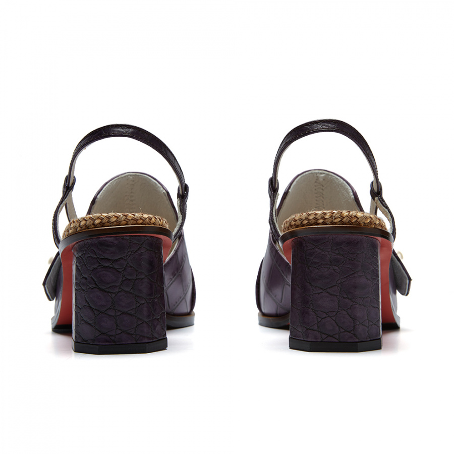 피에스메리제인(PSMARYJANE) PM0011 Buckle Point sandal violet