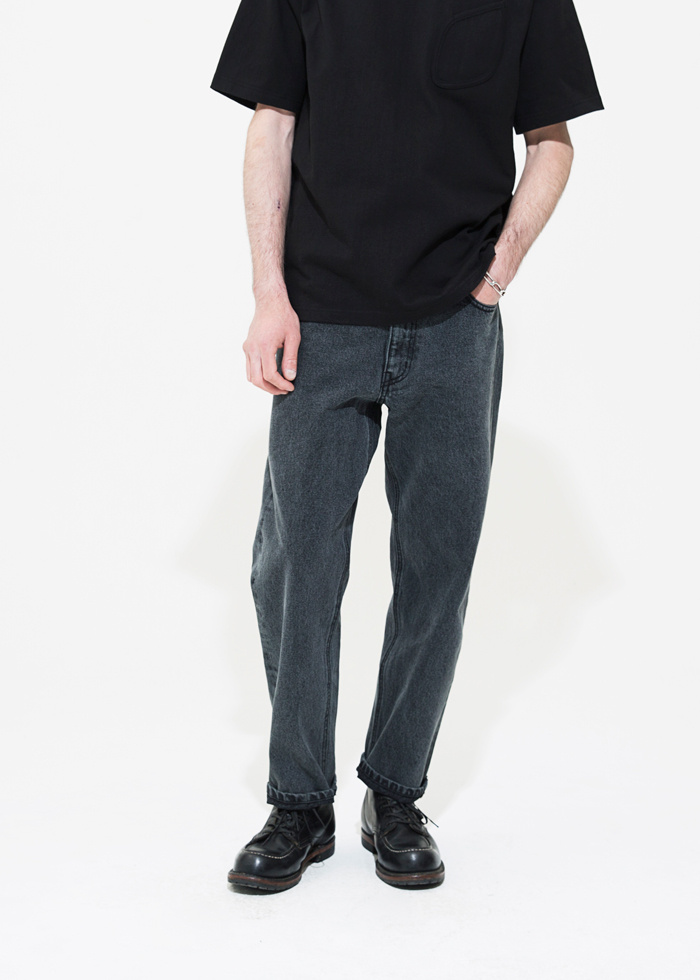 유니폼브릿지(UNIFORM BRIDGE) 18ss ankle denim pants washed black - 46,400원 | 무신사 스토어