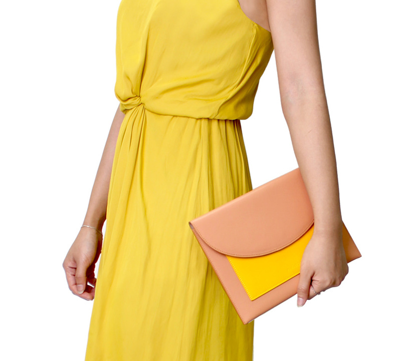 피에스메리제인(PSMARYJANE) 18A001 포켓 클러치 Milk camel+1카드케이스(7colors)