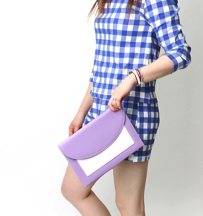 피에스메리제인(PSMARYJANE) 18A001 포켓 클러치 Lavender+1카드케이스(7colors)