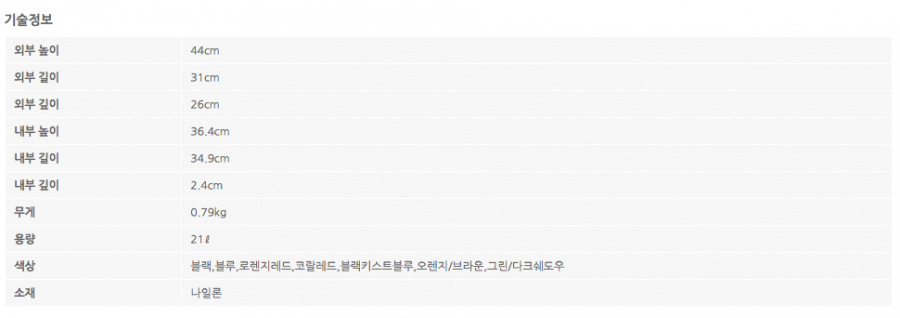 툴레(THULE) 디파터 21L