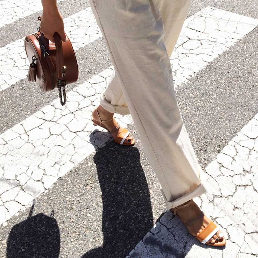 피에스메리제인(PSMARYJANE) PP8003 3line sandle camel
