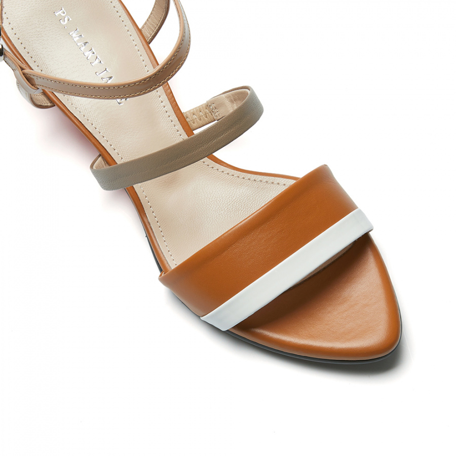 피에스메리제인(PSMARYJANE) PP8003 3line sandle camel