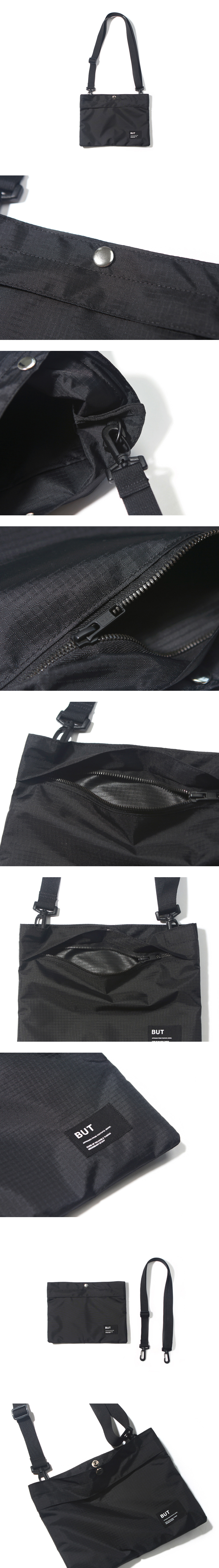 벗딥(BUTDEEP) 나일론 립스탑 사코슈-블랙