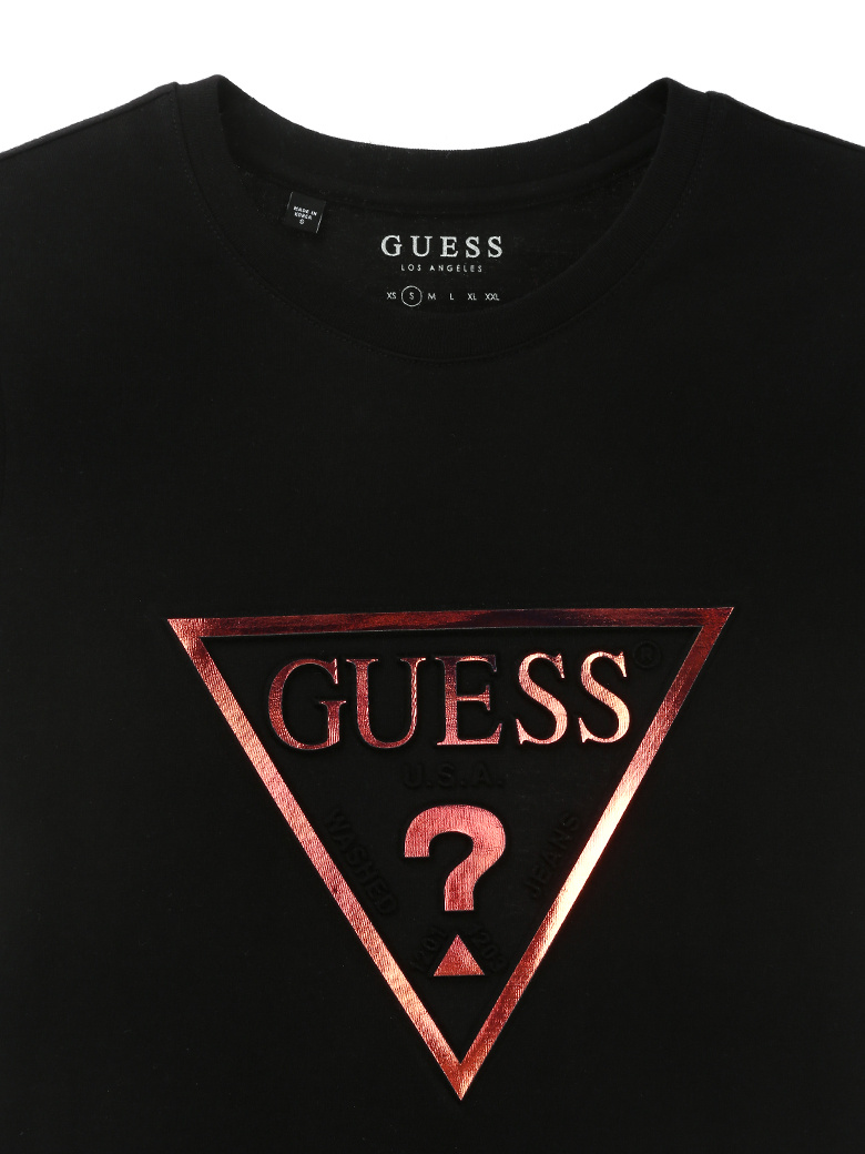 게스(GUESS) 여성 홀로그램 ▽ 반팔T