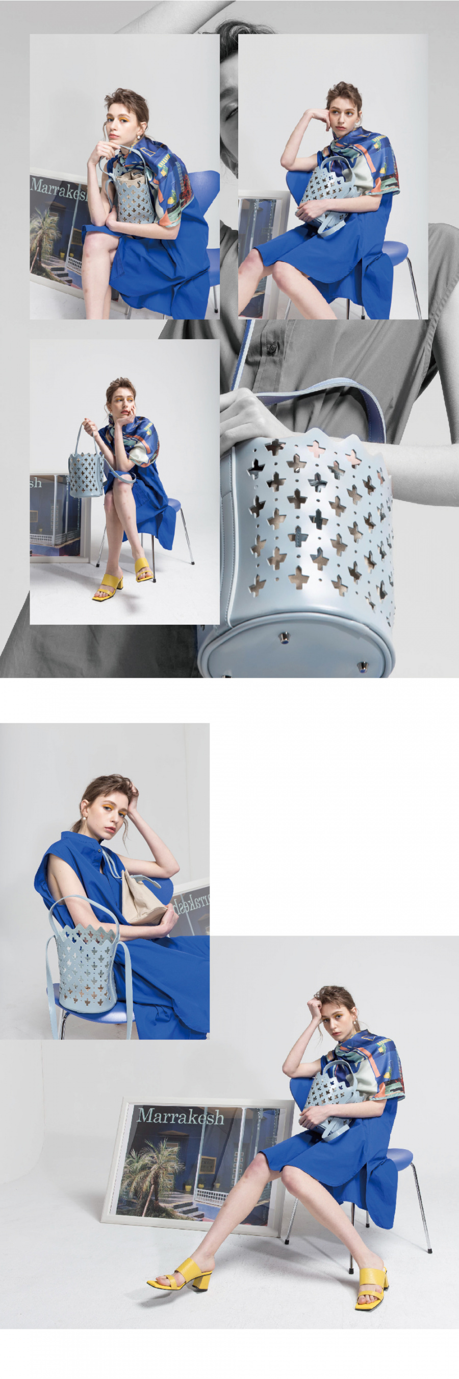 아틀리에파크(ATELIERPARK) 마라케시라인 / 마조렐백 - 스카이블루