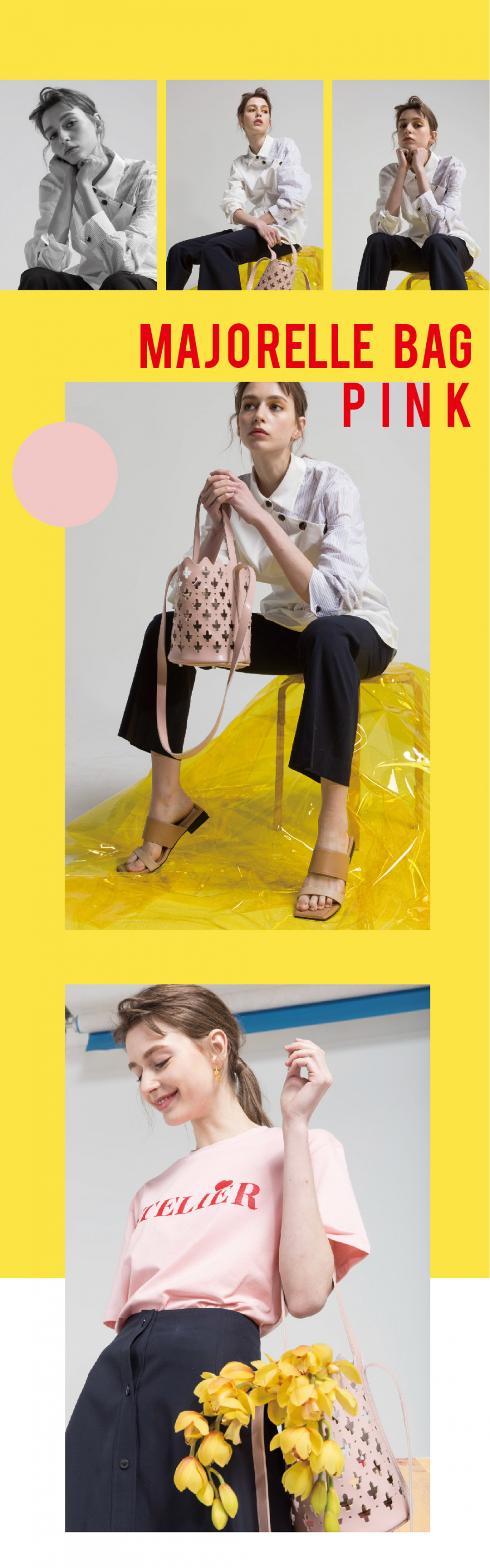 아틀리에파크(ATELIERPARK) 마라케시라인 / 마조렐백 - 핑크