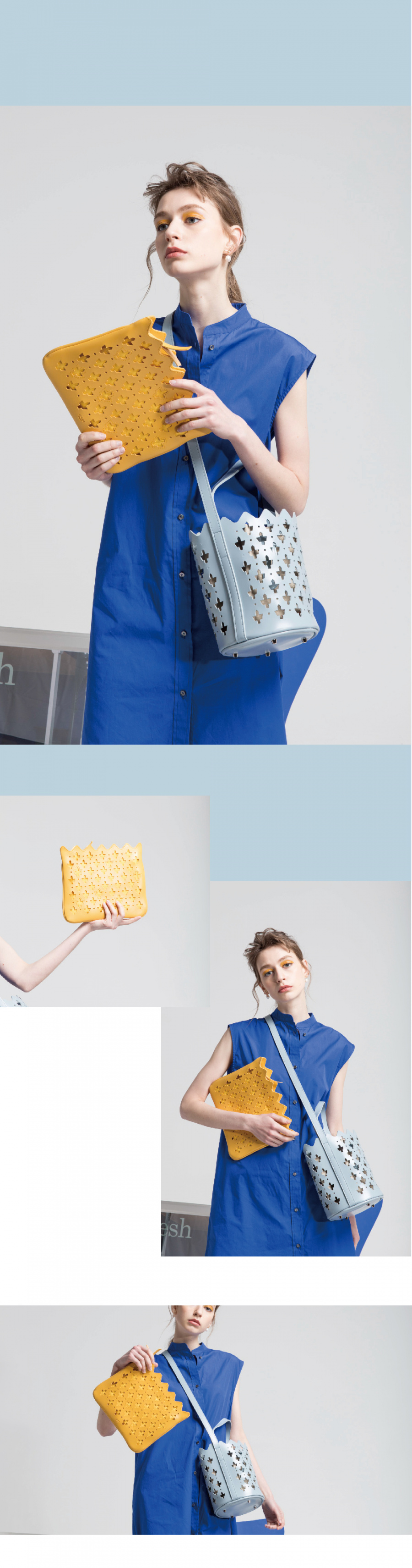 아틀리에파크(ATELIERPARK) 마라케시라인 / 마조렐클러치 - 옐로우