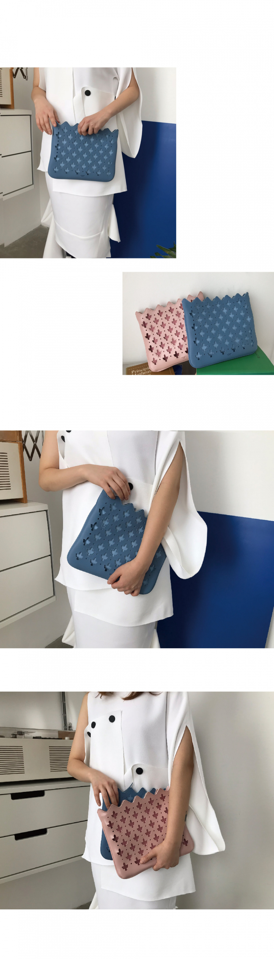 아틀리에파크(ATELIERPARK) 마라케시라인 / 마조렐클러치 - 핑크