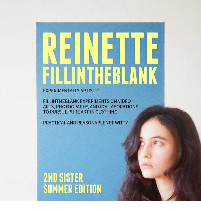 필인더블랭크(FILLINTHEBLANK) Sister Basic Canvas Bag(Blue)