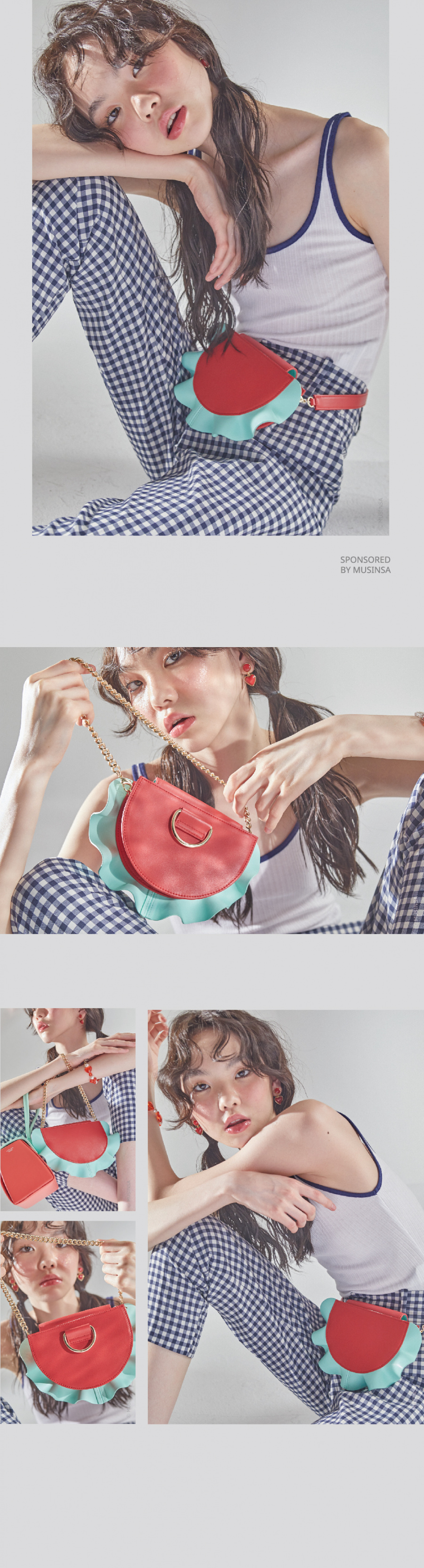 아틀리에파크(ATELIERPARK) [아틀리에파크 x 블리다] 4 웨이 파이 백 _ 레드