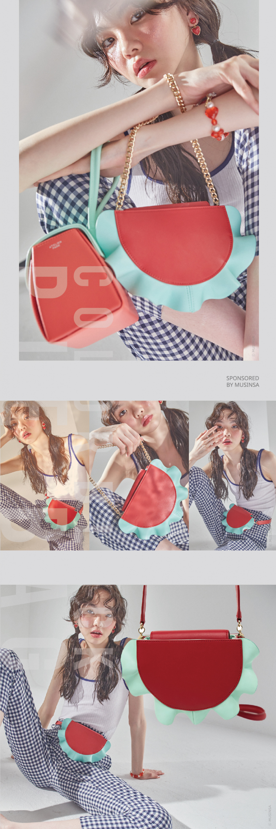 아틀리에파크(ATELIERPARK) [아틀리에파크 x 블리다] 4 웨이 파이 백 _ 레드