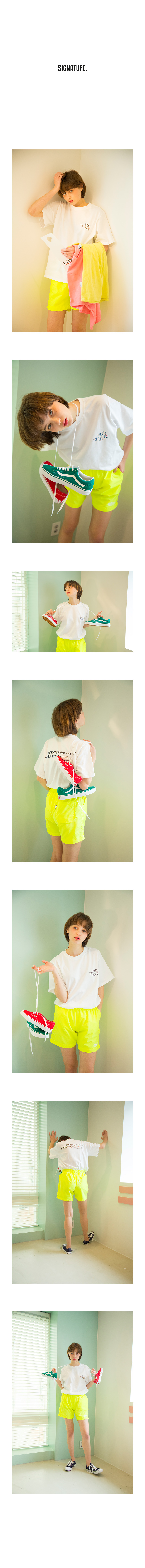 시그니처(SIGNATURE) 유니섹스 커스터머 티셔츠 [화이트] (16수)