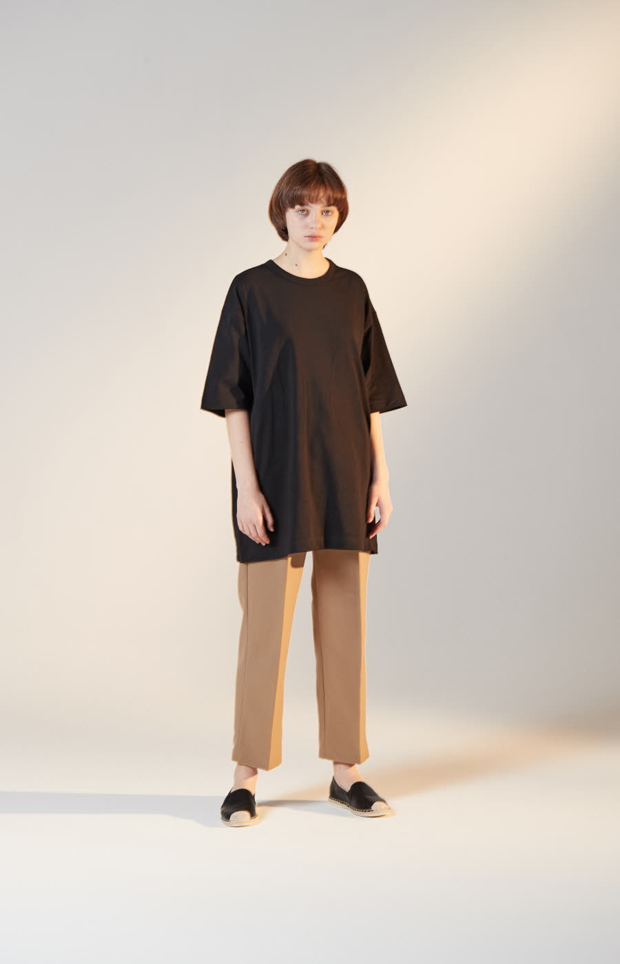 하이플래닛(HIGH PLANET) T[1001]바이오 오버핏 티셔츠(블랙)