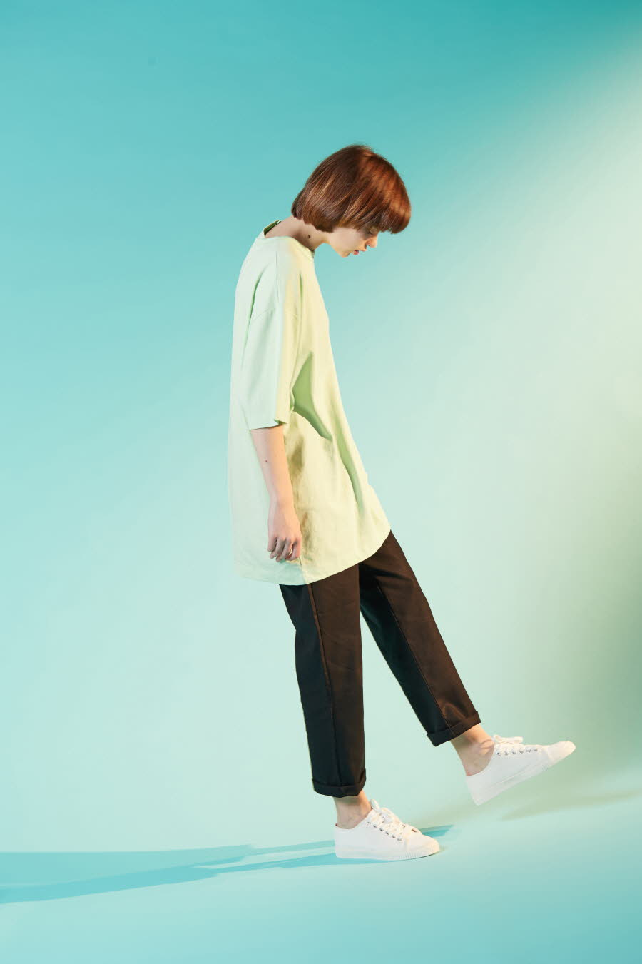 하이플래닛(HIGH PLANET) T[1004]바이오 오버핏 티셔츠(민트)