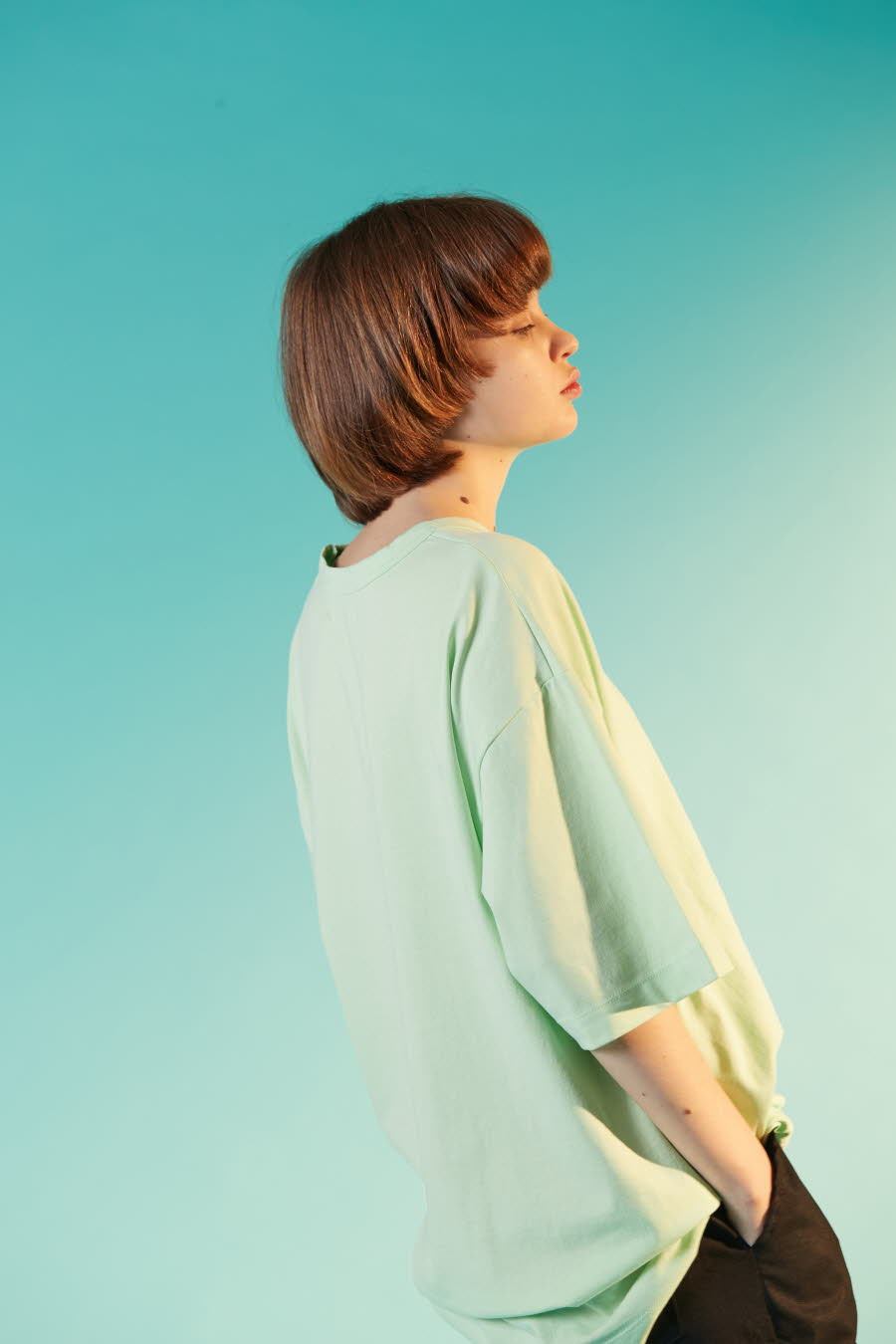 하이플래닛(HIGH PLANET) T[1004]바이오 오버핏 티셔츠(민트)