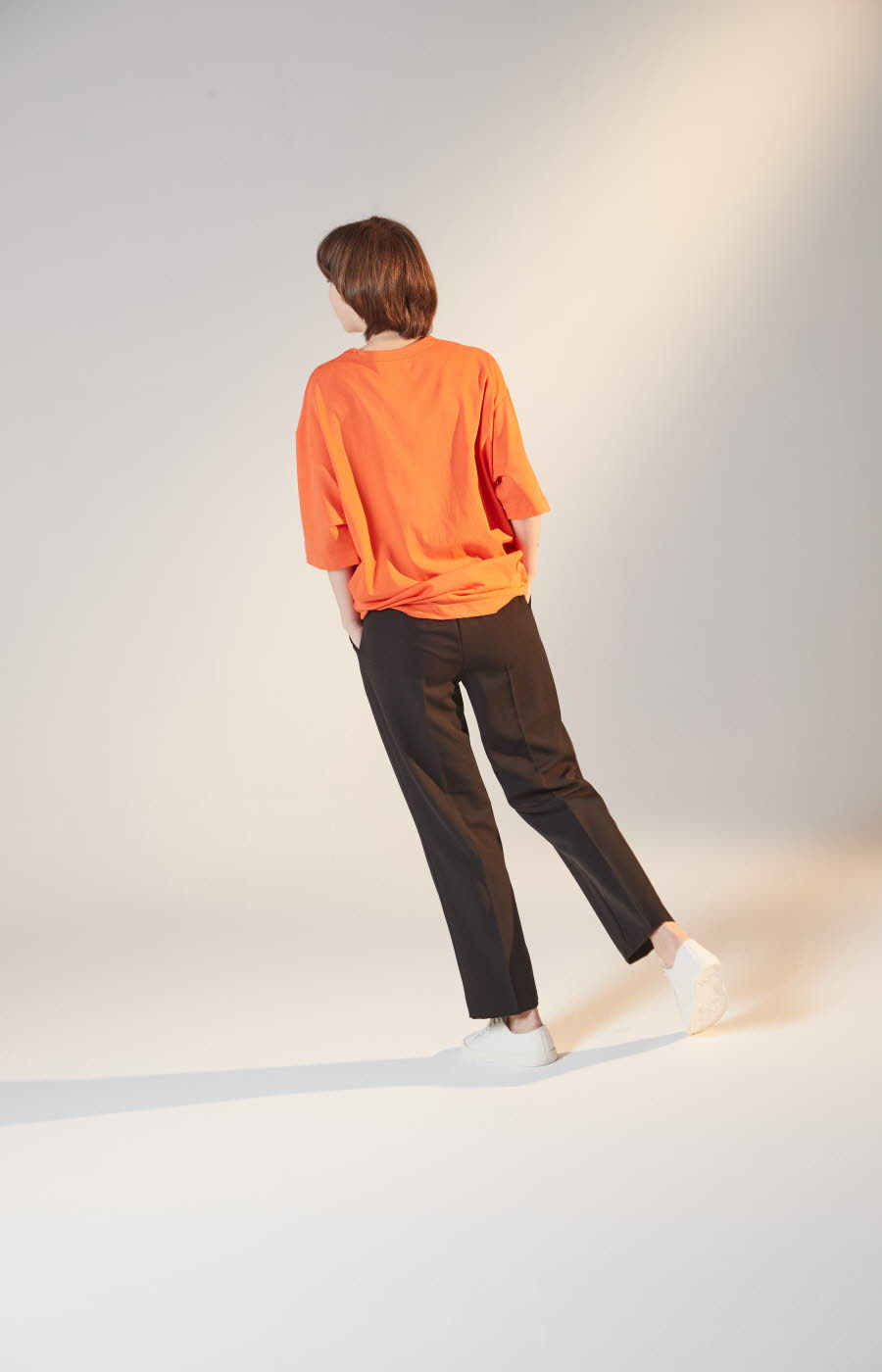 하이플래닛(HIGH PLANET) T[1006]바이오 오버핏 티셔츠(오렌지)