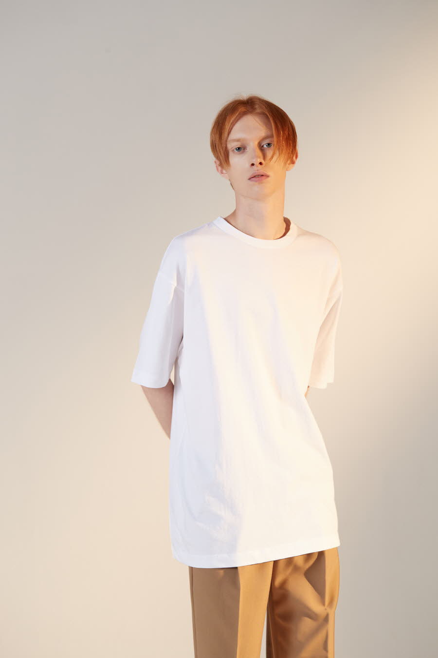 하이플래닛(HIGH PLANET) T[1006]바이오 오버핏 티셔츠(오렌지)