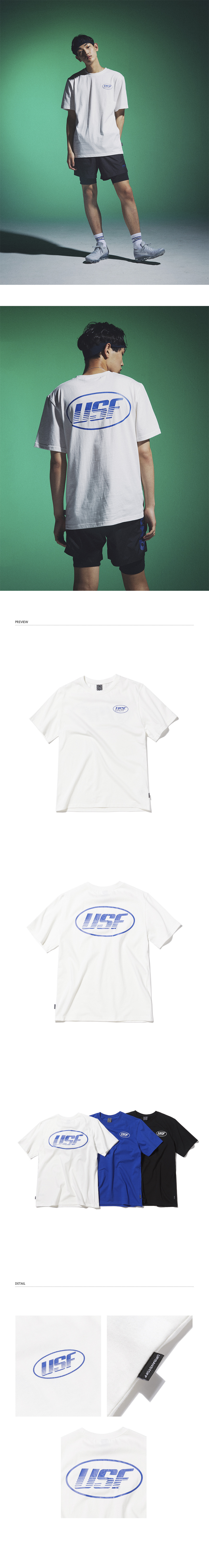 어반스터프(URBANSTOFF) USF ELLIPSE PACE TEE WHITE