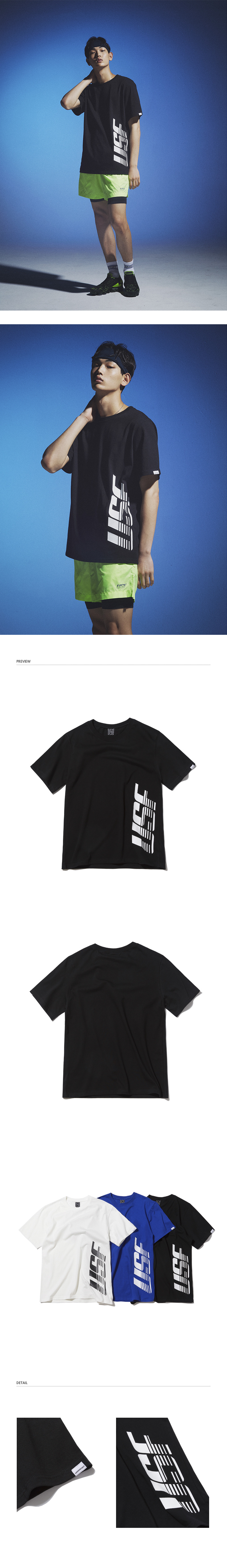 어반스터프(URBANSTOFF) USF COLUMN PACE LOGO TEE BLACK
