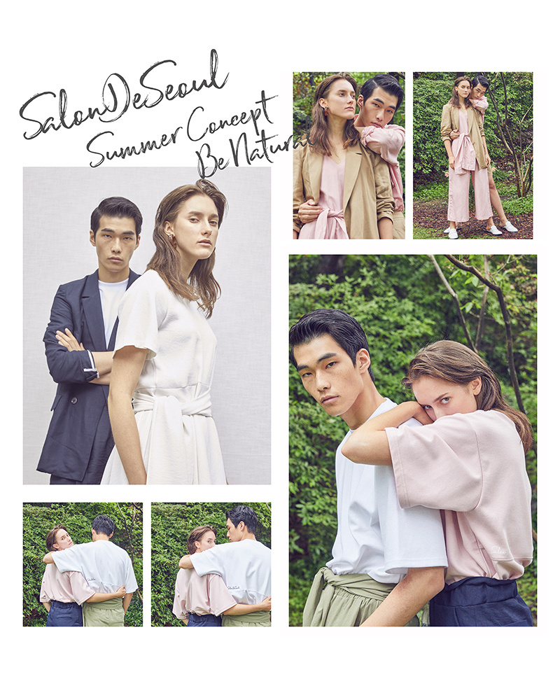 살롱드서울(SALON DE SEOUL) UNISEX OVERSIZE CUTTING T-SHIRT (WHITE)