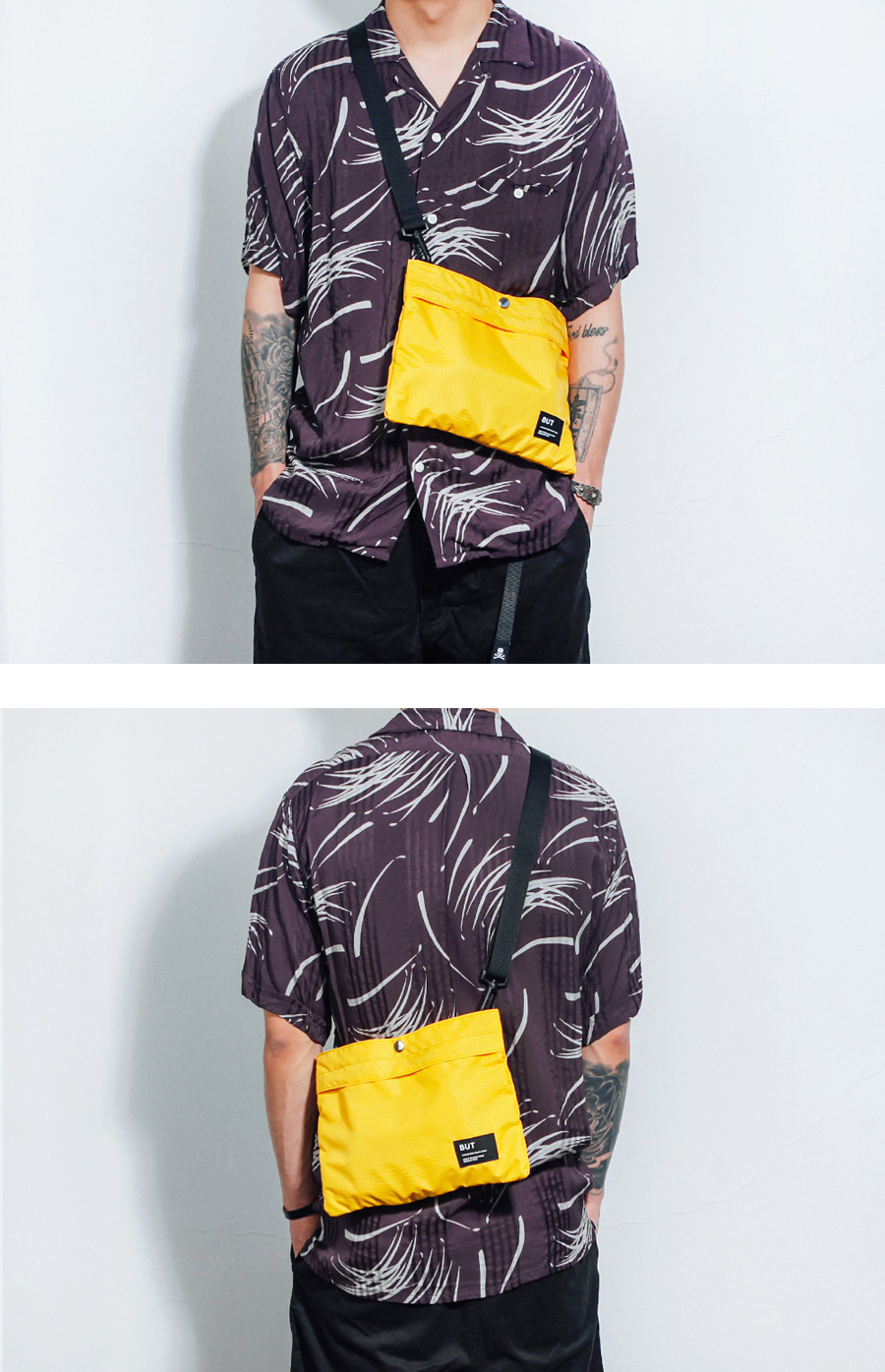 벗딥(BUTDEEP) 나일론 립스탑 사코슈-옐로우