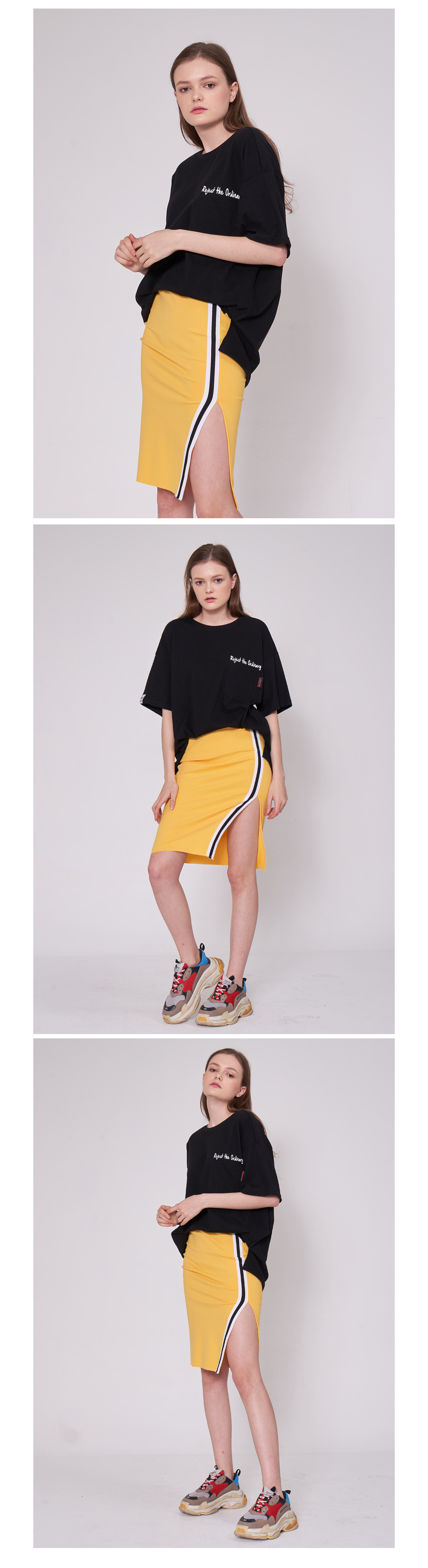 벳규어스(BETGURES) [UNISEX] 20수 포켓 트임 반팔티 검정