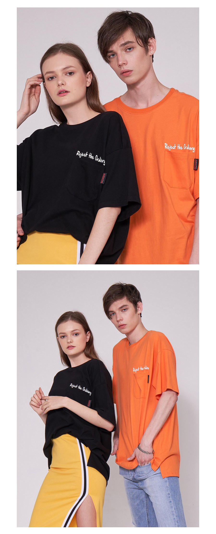 벳규어스(BETGURES) [UNISEX] 20수 포켓 트임 반팔티 검정