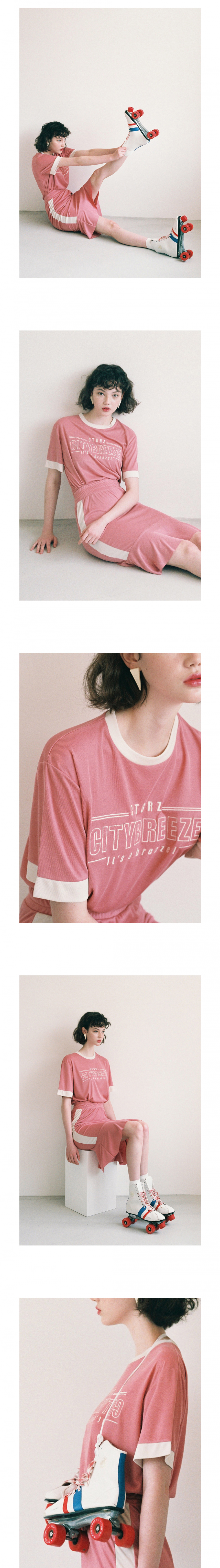 시티브리즈(CITY BREEZE) (CTA2) 시티 트레이닝 탑 Retro edition. 핑크