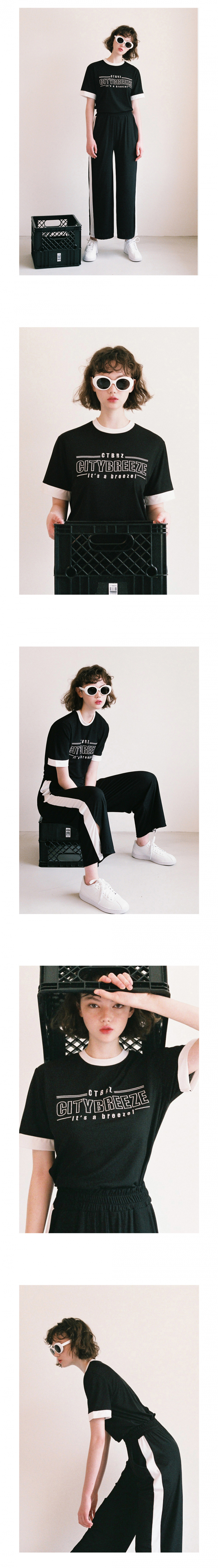 시티브리즈(CITY BREEZE) (CTA2) 시티 트레이닝 탑 Retro edition. 블랙