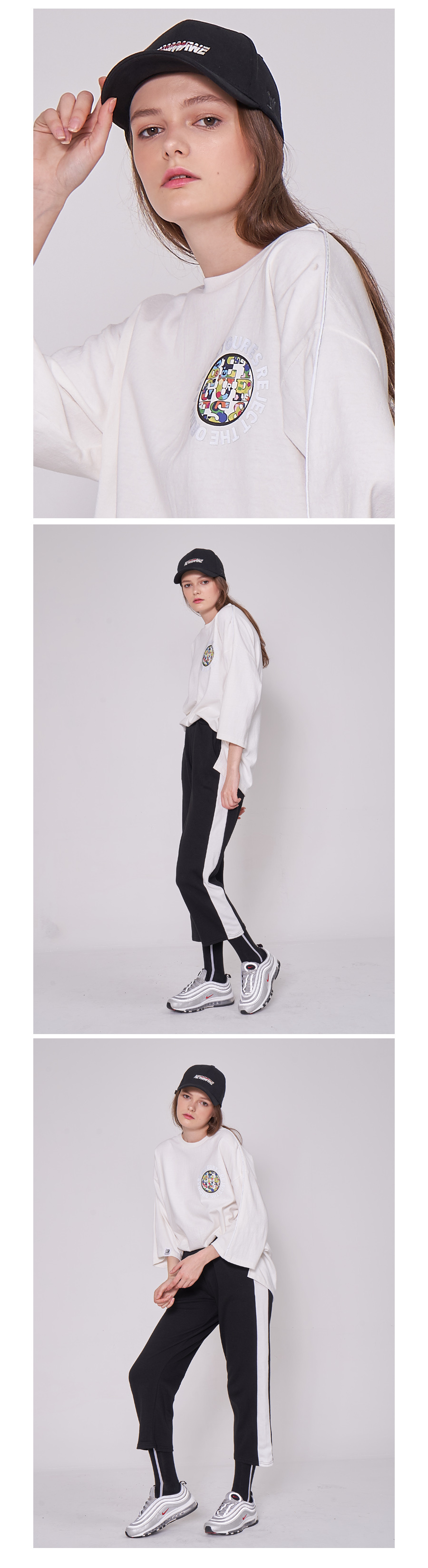 벳규어스(BETGURES) [UNISEX] 10수 원형 스카치 7부티 백색