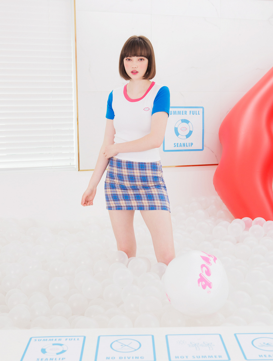 씨앤립(SEANLIP) 배색크롭티