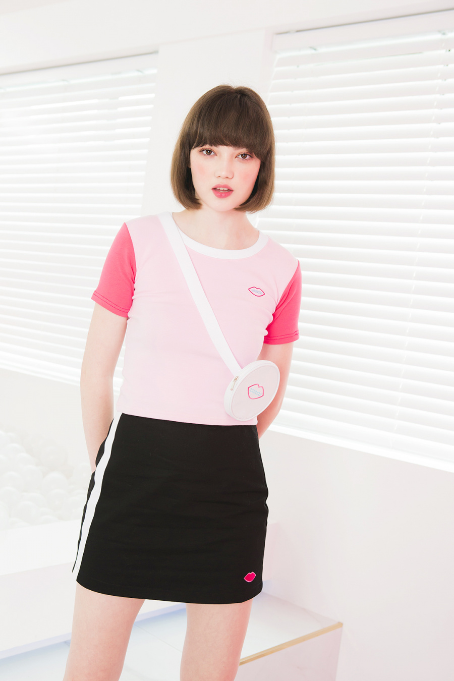 씨앤립(SEANLIP) 배색크롭티