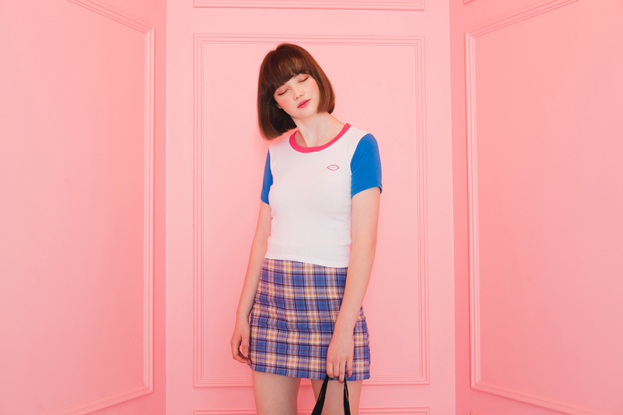 씨앤립(SEANLIP) 배색크롭티