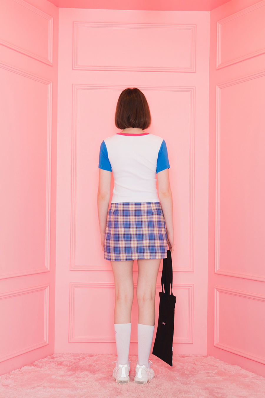 씨앤립(SEANLIP) 배색크롭티