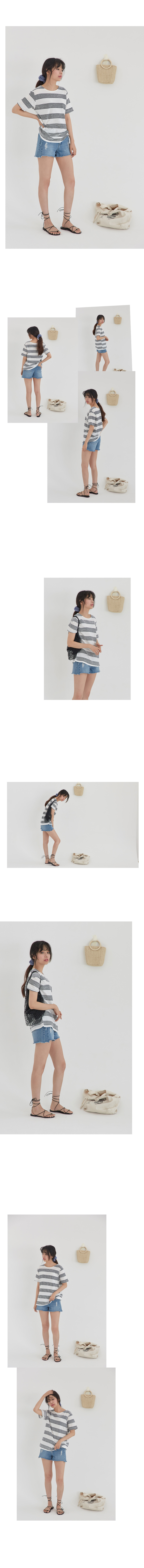 클라비스(CLOVIS) 루지 스트라이프 티 ( 2 COLOR ) CVHW82503S