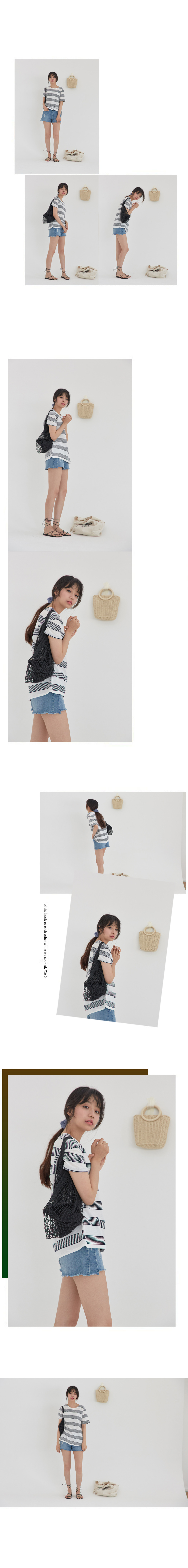 클라비스(CLOVIS) 루지 스트라이프 티 ( 2 COLOR ) CVHW82503S