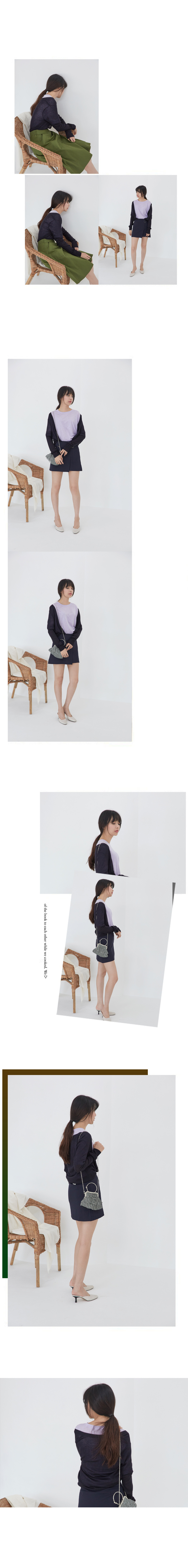 클라비스(CLOVIS) 브라이트 컴포지션 슬럽 코튼 티 ( 3 COLOR ) CVHW82501S