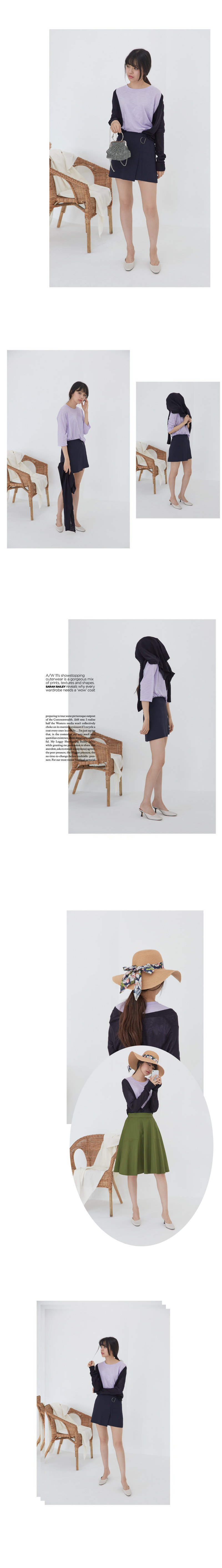 클라비스(CLOVIS) 브라이트 컴포지션 슬럽 코튼 티 ( 3 COLOR ) CVHW82501S