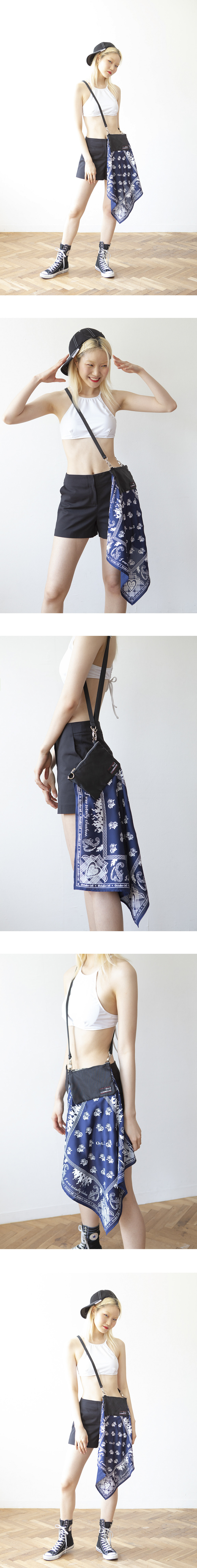 옥토버써드(OCT.3) 반다나 크로스 미니백 [네이비]