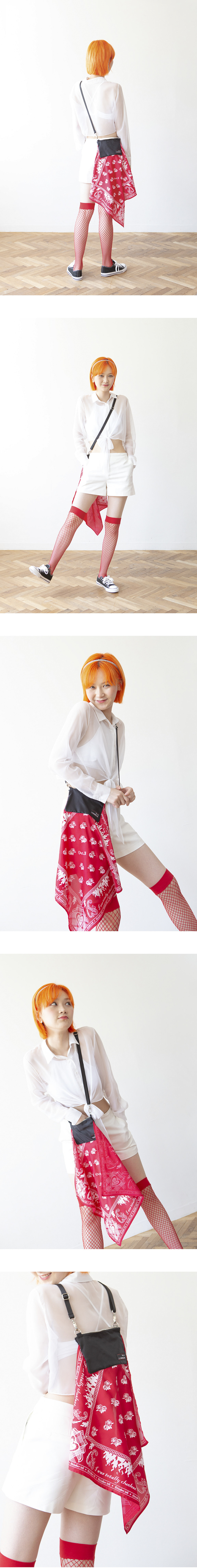 옥토버써드(OCT.3) 반다나 크로스 미니백 [레드]