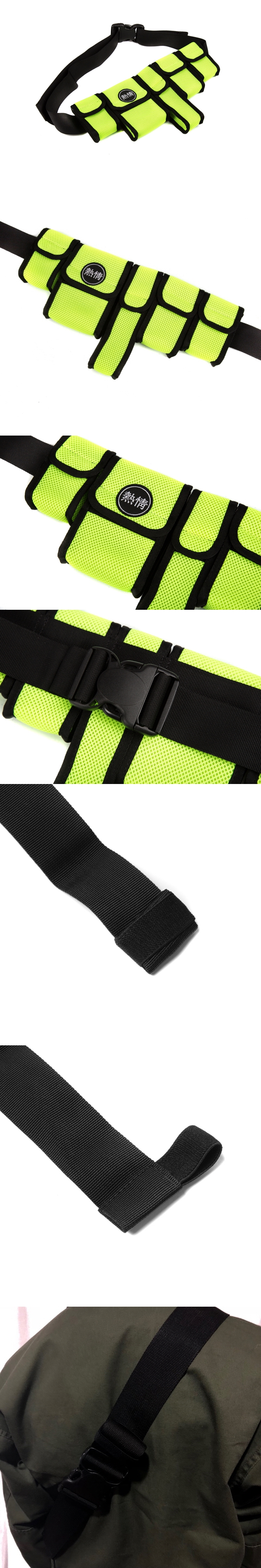 도름(DOLM) Utility Hip Sack Lime