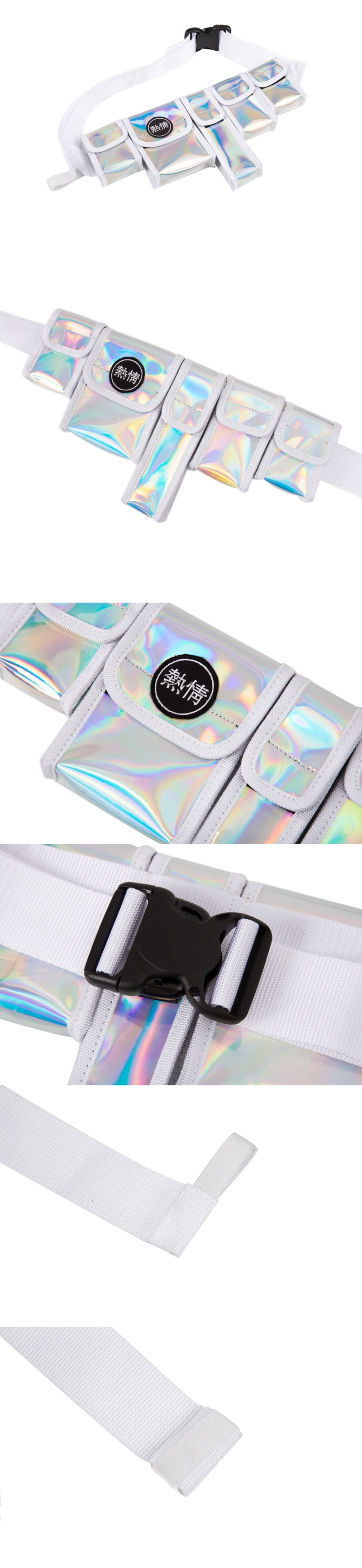 도름(DOLM) Utility Hip Sack Hologram