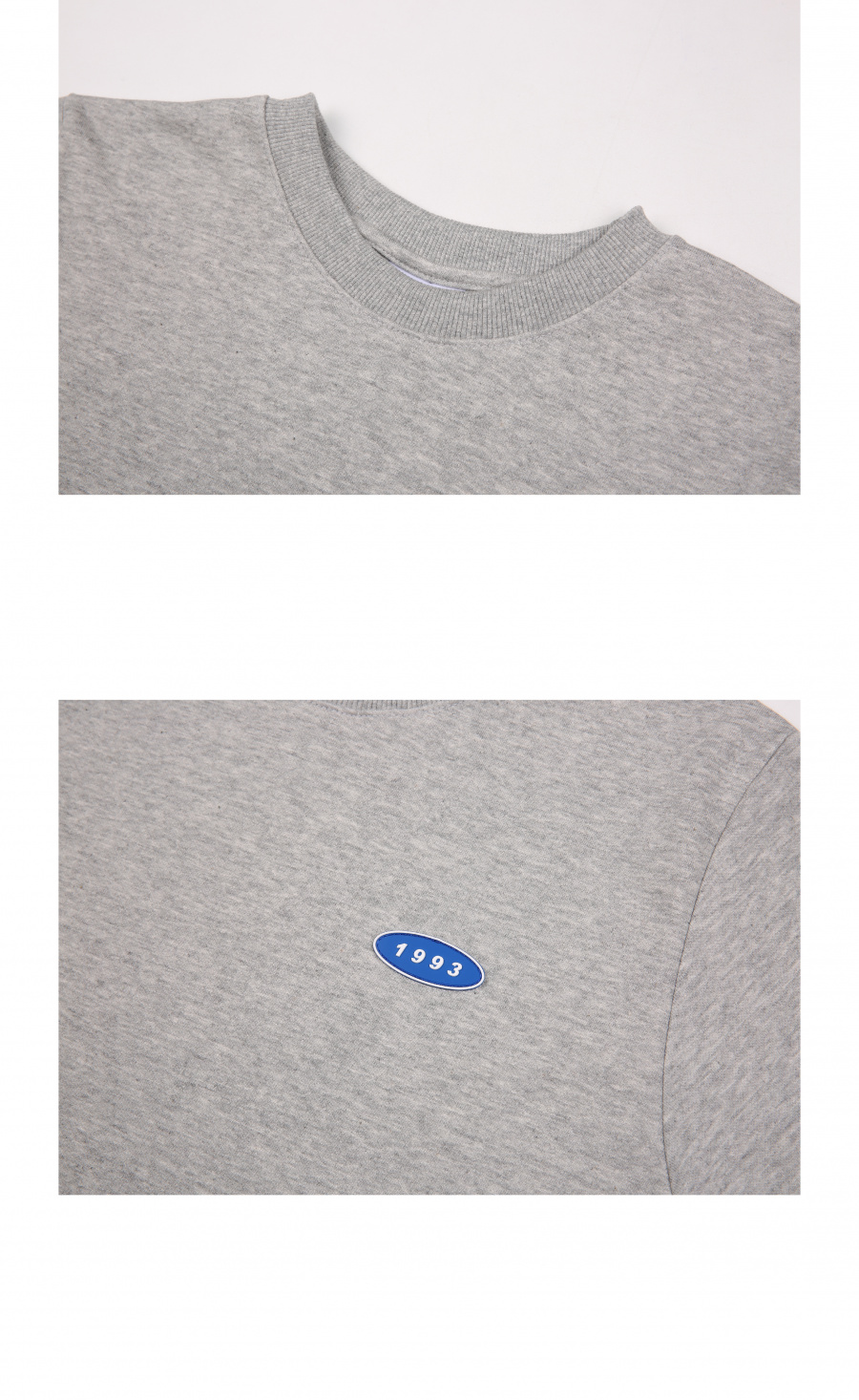 1993스튜디오(1993STUDIO) 미니 로고 티_그레이